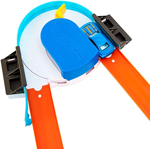 image for Hot Wheels Track Builder Custom Curve Kicker Playset, Brown/a