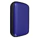 Hard Drive Case, EPOLLO Shockproof Hard Disk Drive Bag Portable Carrying Travel Hard Case Cover Storage for Cable,Mobile Hard Disk Drive,Plug,MP3,MP4,Mini Camera blue