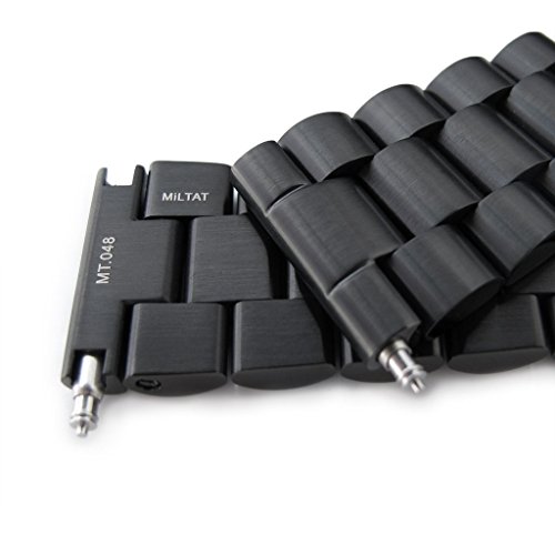 215mm-Endmill-316L-Stainless-Steel-Watch-Bracelet-for-Seiko-Tuna-Wetsuit-Ratchet-PVD-Black