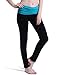 HDE Women's Maternity Yoga Pants Stretch Pregnancy Leggings Fold Over Waistband
