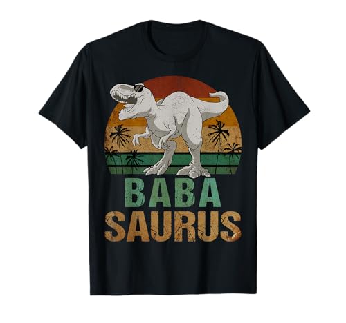 Babasaurus Dinosaur Baba Saurus Vintage Father's Day T-Shirt