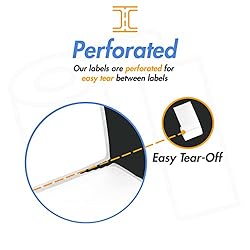 1.5" x 0.5" Direct Thermal Label - Compatible with