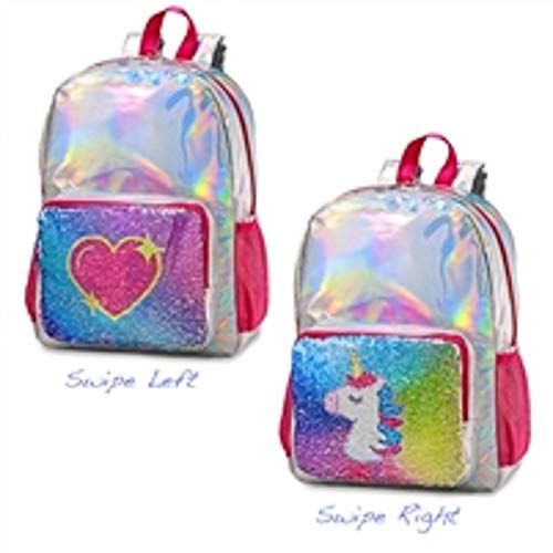 Top Trenz Reversible Sequin Backpacks (Unicorn/Heart)