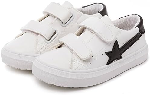 Petit Bari Kid's Classic Velcro Slip on Low up canvas shoes White 30 M EU / 12-12.5 M US Little Kid
