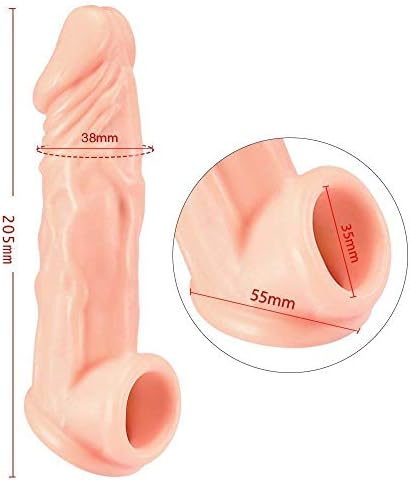 BaiNE DiDi Male Vibrant Enhancing Sleeve Sleeve Extender Extension Enlarger Sheath Toy for Adults Toys Best Gifts for Women Men Couples Black BaiNE DiDi
