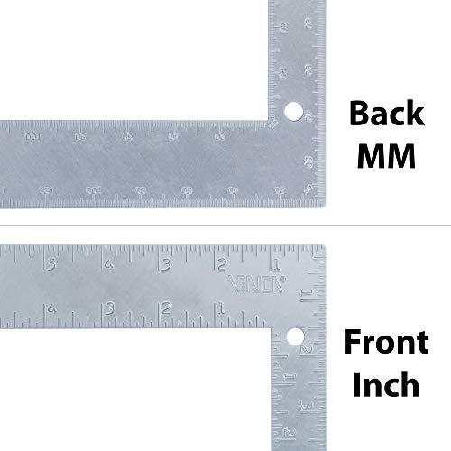 VINCA SCLS-2416 Carpenter L Framing Square 16 inch x 24 inch Measuring Layout Tool
