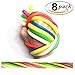 Janteen Stretchy String Fidget Sensory Toys, Relieve Pressure, Increase Patience, 8 Pack Colorful Fidget Toys, Good for Kids with ADD, ADHD or Autism