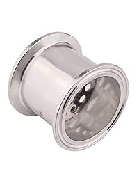 Dernord Tri Abrazadera Filtro placa Ajuste sanitario de alta presión con agujeros de 0.236 in