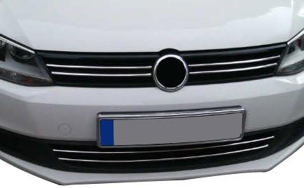Chrome moldings front grill and front bumper manufactured in steel 6 pieces