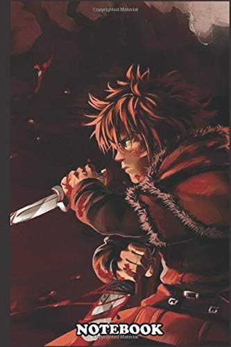 Notebook: Thorfin, Vinland Saga anime , Amazing College Ruled For writing Size 6"x9",110 Pages.