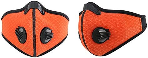 JINQIWENHUA Dust Mask, Activated Carbon Face Cove, Anti-Pollution Breathable Masks with PM2.5 Filter, Adjustable Pollution Breathing Dust Masks Cover for Pollen Allergy Mowing Cleaning Sports