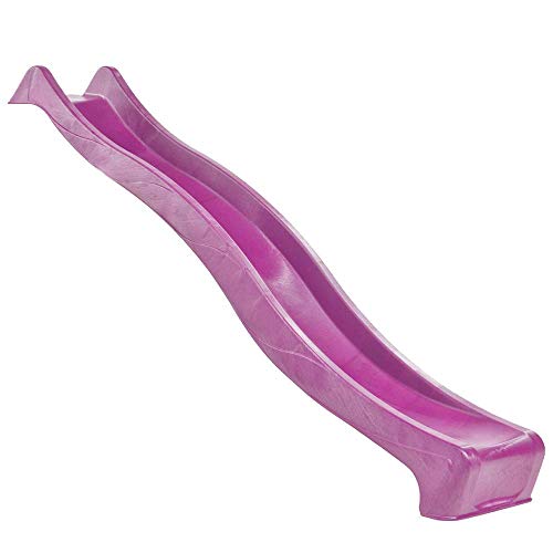 Blue Rabbit Play Outdoor Wavy Kids Slide, 10', Purple