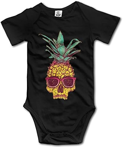 Baby Breath Babys Pineapple Fruit Glasses Unisex Jumpsuit Outfits Black Size 12 Months