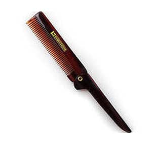1541 London Folding Pocket Hair And Beard Comb With Clip (Bc6) (711274808031)