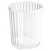 iDesign Alston Acrylic Waste Basket, Trash Can for Bathroom, Kitchen, Office, Bedroom, 8