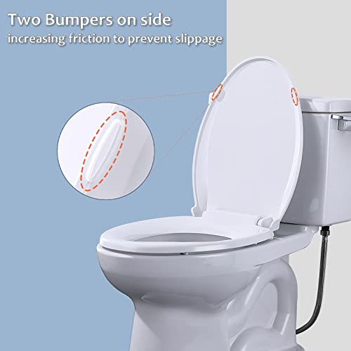 Elongated Toilet Seat Slow Close, UERRIC Soft Close Toilet Seats for