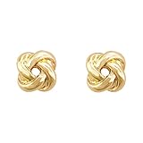 FM42 Woven Love Knot Stud Earrings 7mm E221