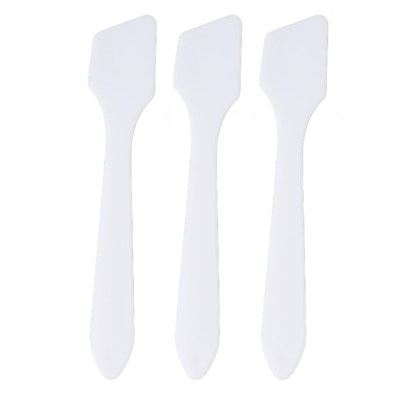 Sonew 3Pcs Facial Mask Spatula Set, Multipurpose Beauty Skin Care Plastic Cosmetic Spatula Applicator, for Applying Face Creams Eye Creams Body Lotions