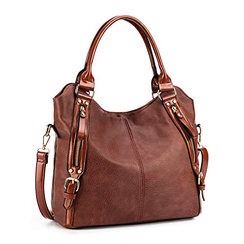 Plambag-Women-Tote-Bag-Handbags-Hobo-Shoulder-Bag-Faux-Leather-Purse