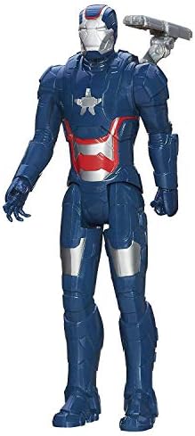 GXHLLYZY Marvel Iron Man 3 Titan Hero Series Avengers Initiative Movie Series Iron Patriot Action Figure,12 Inch Iron Man Patriot Toy
