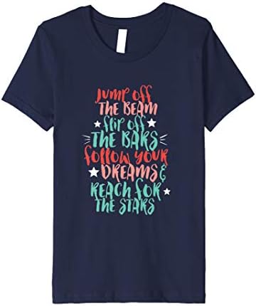 Cute Gymnastics Typography Tshirt With Inspirational Sayings