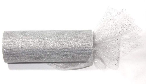 *SALE* 9 GLITTER Tulle Rolls each one 6" By 30 Ft