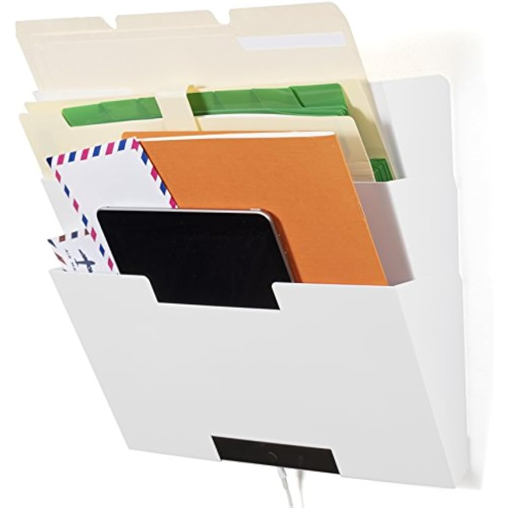 Lisbon Wall Mounted Steel File Holder Organizer Rack 10 Sectional Modular Black eBay