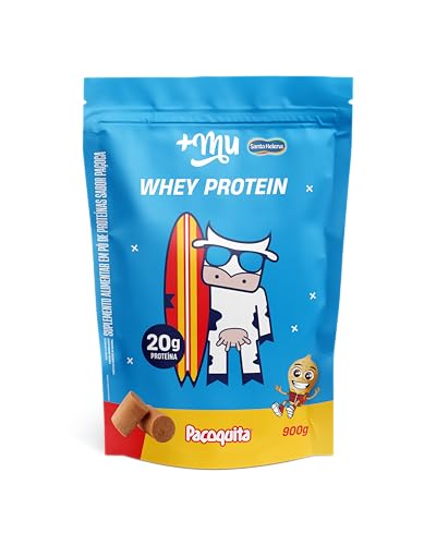 Whey Concentrado, Mais Mu, Sabor Paçoquita, 20g de proteína - 900g