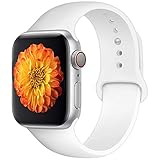 Misker Sport Band Compatible with Apple Watch 42mm 38mm, Soft Silicone Strap Replacement Wristbands Compatible with iwatch Sport Series 3/2/1 Sports and Edition