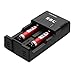 EBL Battery Charger for Li-ion Ni-MH Ni-CD Rechargeable Batteries with 4 Pack 3.7V 14500 Li-ion Rechargeable Batteries