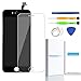 Compatible with iPhone 6 Replacement Screen Black - Compatible with iPhone 6 LCD Screen Digitizer Touch Display Frame Assembly Kit with Repair Tools + Glass Screen Protector, iPhone 6 4.7 Inch Only
