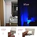 Bevinsee Mini USB Plug-in 5V Lamp Interior Atmosphere Ambient Lighting Kit for Cars,Computer,Laptop,Power Bank,USB hub,Blue,3pcs