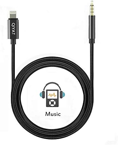 Muttiy Aux Cable, 3.5mm Male Audio Auxiliary Audio Lead Cord Jack Adapter to Headphone, Home/Car Stereo, Speaker and More Compatible for iPXs Xs Max XR X 8 7 7 Plus (3.3Ft/1M)