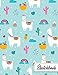 Sketchbook: Nifty Blank Sketchbook with Crisp White Pages for Drawing, Sketching, Doodling and More. Cute Extra Large XL Notebook For Girls, Teens and Women - Funky Turquoise Llama and Cactus Print by Pretty Sketchbooks