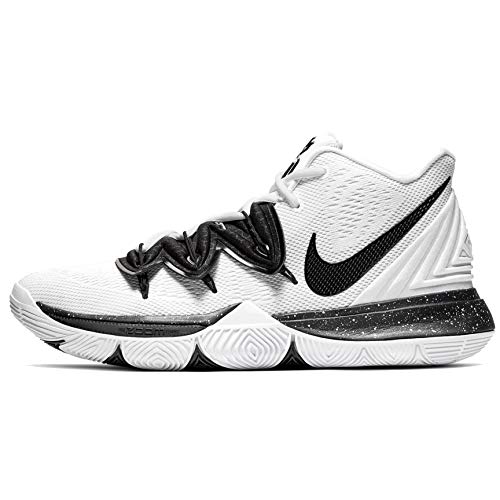 kyrie 5 white black