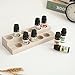MyGift 2-Tier Natural Wood Essential Oil Display Stand, Cosmetic Organizer Rack - Holds up to 11 (20ml) Bottles