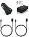 Samsung Galaxy S8 Plus / Galaxy S8 Adaptive Fast Charger Type-C 2.0 Cable Kit by Ixir - {Wall Charger+ Car Charger+2 Type-C Cables} Adaptive Fast Charging up to 50% faster charging!