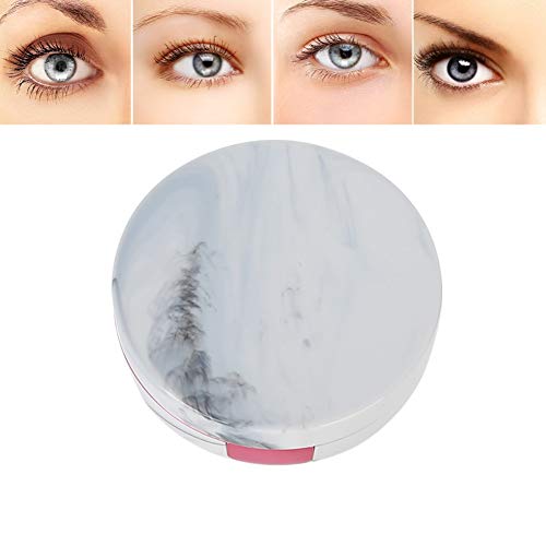 Contact Lens Box 4 colors Contact lenses Soaking case Portable plastic Marble pattern Eye care kit Container(red) - Thumbnail 7