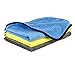 16'' x 16'' Large & Thick Microfiber Cleaning Cloths Strong Absorption with Fine Workmanship, Non-Abrasive Microfiber Towels for Home, Cleaning Rags for Cars, Cloth with 3-Pack (Blue, Yellow, Gray)