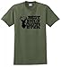 Best Buckin' Grandpa Ever T-Shirt XL Military Green