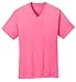 Port & Company Men's V-Neck Rib Knit Collar Stylish Tee Shirt