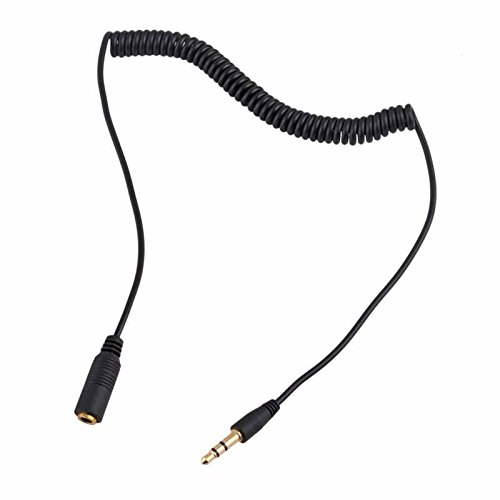ZHUOTOP Headphone Audio Coiled Extension Cable A New Stereo Extension Cable