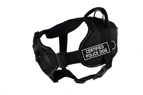 Dean & Tyler Fun Harness with Padded Chest Piece, Certified Police Dog, Small,…
