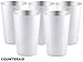 Counter Aid Stainless Steel Pint Cups, 5 Pack 14 oz Durable, Stackable Tumblers for BBQs, Camping, Parties