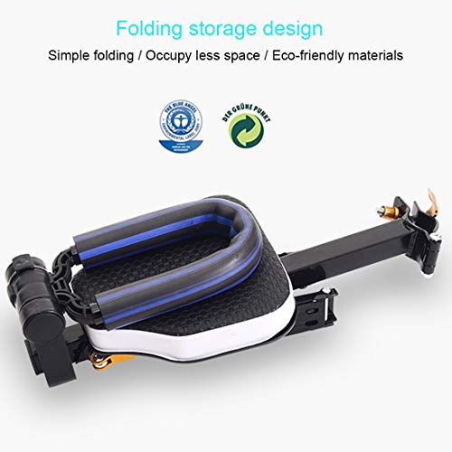 Together-life Child Bike Seats Front Mount Kids Bike Safety Seat with Armrest and Pedal Bicycle Front Seat Saddle Cushion - Thumbnail 2