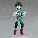 Bowinr My Hero Academia Figma Action Figure, Izuku Midoriya Todoroki Shoto Katsuki Bakugou Vinyl Figure Collectible PVC Figure for Kids Teens and Anime-Fans(Izuku Midoriya)