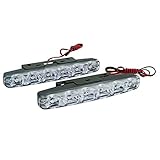 Generic 6000K 6-LED Universal Fit Lights For Car, Cool White