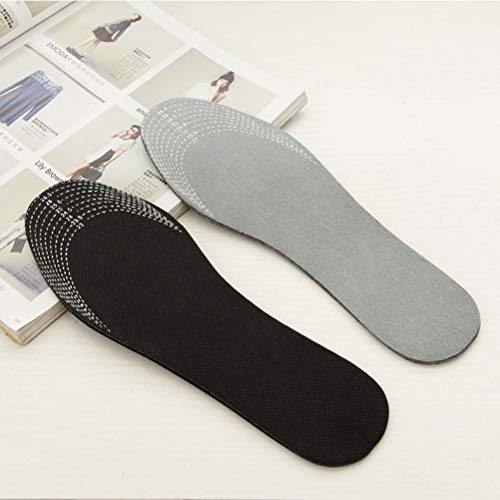 Nancy Tino Unisex Bamboo Charcoal Shoe Insoles Odor Removal Deodorant Cushion Foot Inserts Shoe Pads Healthy Insoles Women 1Pair