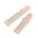 LoveBlue for Fitbit Blaze Band,Fitbit Blaze Sports Silicone Bracelet Strap Wristband Replacement Band Watchband with Frame for Fitbit Blaze (Pink&Azure+Rosegold Frame-Small)