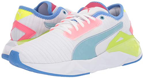 PUMA Women's Cell Plasmic Shoe, Puma Whiteyellow Alert-Milky